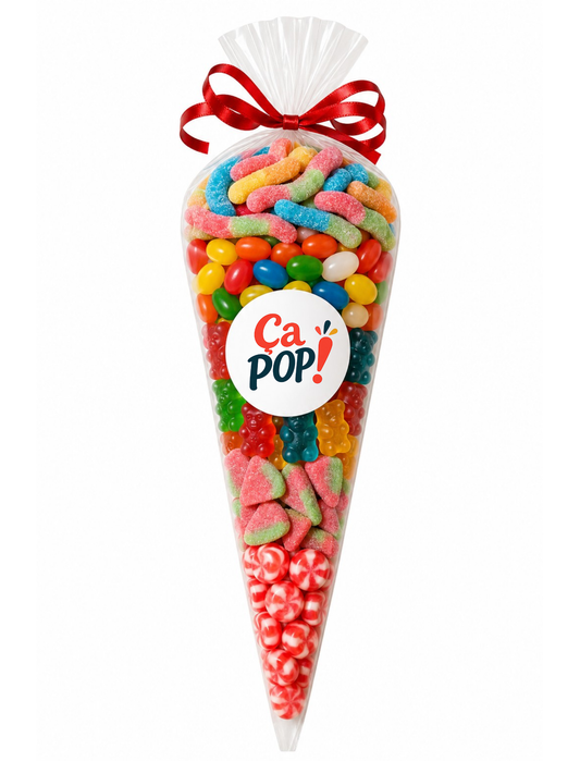 Cône de bonbons personnalisé